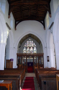 church interior looking east February 2008